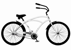 26"beach cruiser bicycle